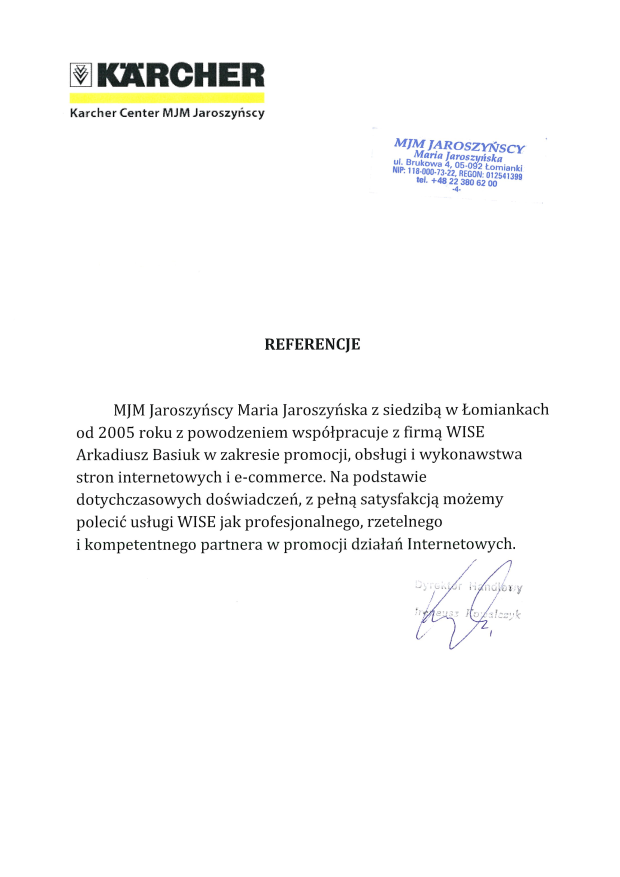 Referencje dla WISE